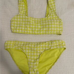 Roxy Yellow Gingham Bikini